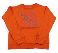 Červená mikina s 3D nápisy WE