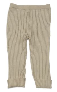 Béžové žebrované kamaše Nutmeg