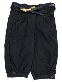 Tmavomodré cuff rifle s volánkem a páskem TAPE 'A L'OEIL 