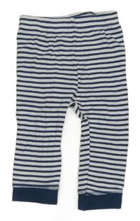 Tmavomodro-bílé pruhované tepláky Mothercare