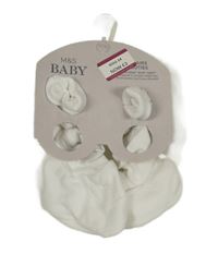 Nové - 2x - Bílé bačkory M&S vel. 16