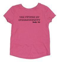 Nové - růžové tričko s nápisy GARANIMALS