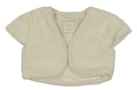 Smetanové kožešinové podšité bolérko St. Bernard