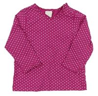 Růžové puntíkované triko zn. H&M