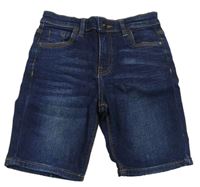 Tmavomodré skinny fit riflové kraťasy V by Very