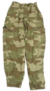 Army plátěné cargo cuff kalhoty River Island