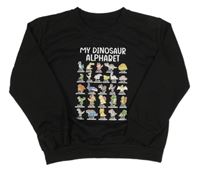 Černá mikina s dinosaury