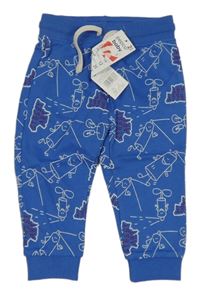 Nové - Modré tepláky se spreji Pep&Co