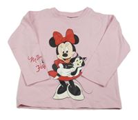 Růžové triko s Minnie Disney