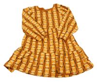 Hnědé puntíkaté bavlněné šaty Next