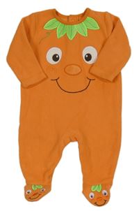 Oranžový fleecový overal s dýní George