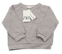 Nové - Lila žebrovaná mikina Zara