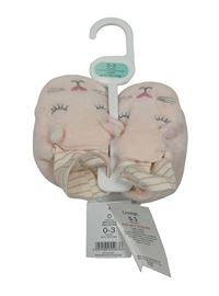 Nové - Světlerůžové chlupaté capáčky s čumáky George vel. 16