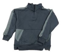 Tmavomodro-tmavošedá mikina George