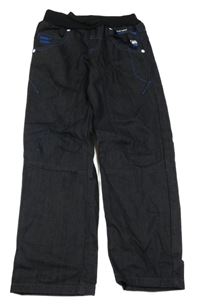 Černé rifle s úpletovým pasem George