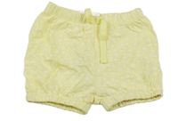 Žluté květované bavlněné kraťasy Ergee