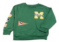 Zelená mikina s Mickeym Primark