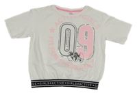 Bílé crop tričko s číslem C&A