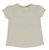 Bílé puntíkaté tričko C&A