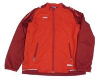Červeno-vínová šusťáková sportovní bunda Jako