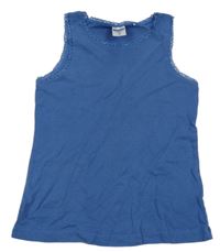 Modré tílko s krajkou Pocopiano