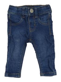 Modré teplákové skinny rifle Denim Co.