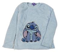 Světlemodrá chlupatá mikina se Stitchem Disney