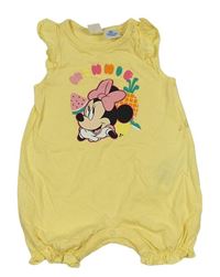 Žlutý kraťasový overal s Minnie Disney