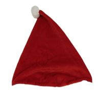 Červeno-bílá sametová čepice - Santa