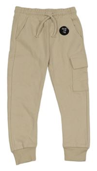 Nové - smetanové cuff tepláky F&F