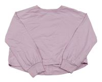 Lila crop mikina Next