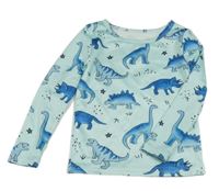 Tyrkysové pyžamové triko s diny Shein