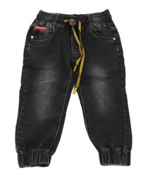 Tmavošedé teplákové cuff rifle 