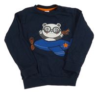 Tmavomodrá mikina s pandou C&A