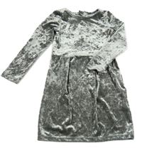 Šedé sametové šaty H&M