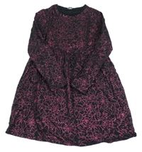 Černo-růžové šaty s pavučinami George