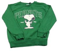 Tmavozelená mikina se Snoopym 