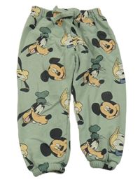 Zelené tepláky s Mickeym a kamarády H&M