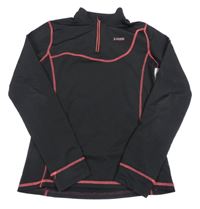 Černo-růžová thermo mikina Rossi 