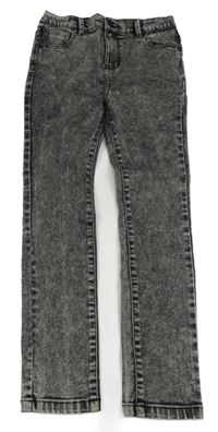 Šedé plísňové skinny teplákové rifle Denim Co.