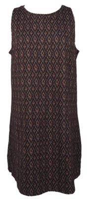 Dámské vínové vzorované šaty Geroge 