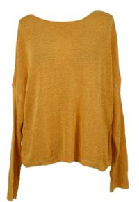 Dámský oranžový volný svetr Primark 