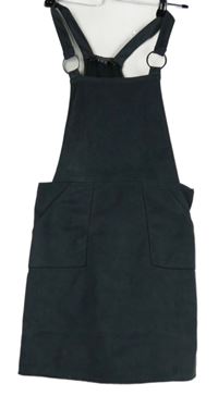 Dámské tmavošedé semišové šaty Primark 