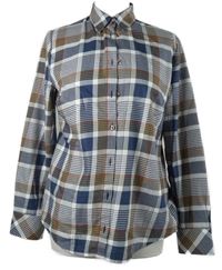 Dámská tmavomodro-oranžovo-bílá kostkovaná halenka Peter Hahn 