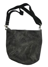 Dámská šedo-černá vzorovaná crossbody kabelka 