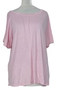 Dámské růžové volné tričko zn. DKNY 