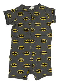 Šedý kraťasový overal s BAtmany H&M