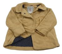 Béžový fleecový podšitý kabát Mothercare