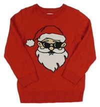 Červený svetr se Santa Clausem Primark