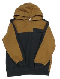 Hndo-černá mikina s kapucí zn. Tu